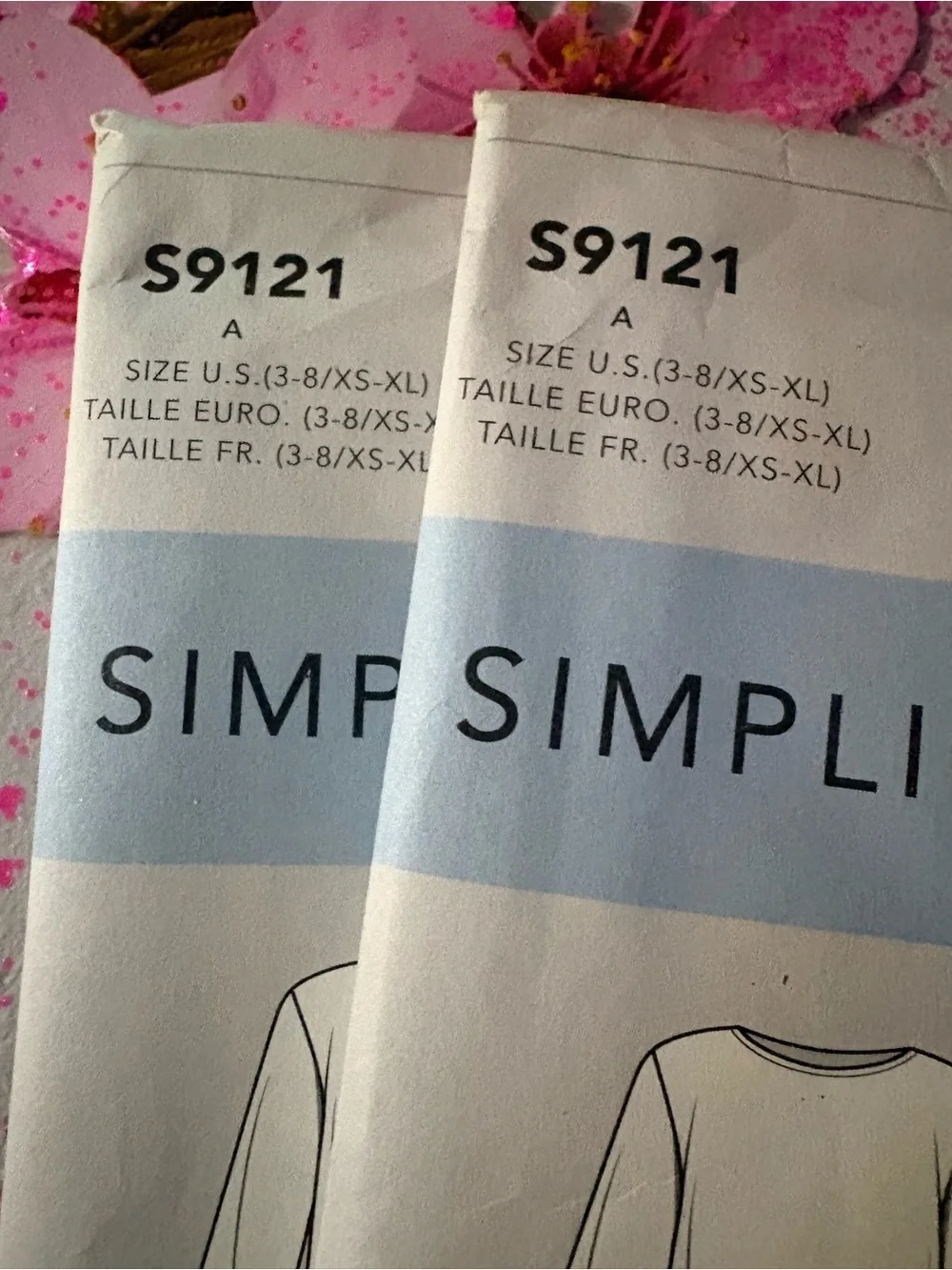 BN UNCUT SIMPLICITY 9121 A PAJAMAS SEWING PATTERNS
